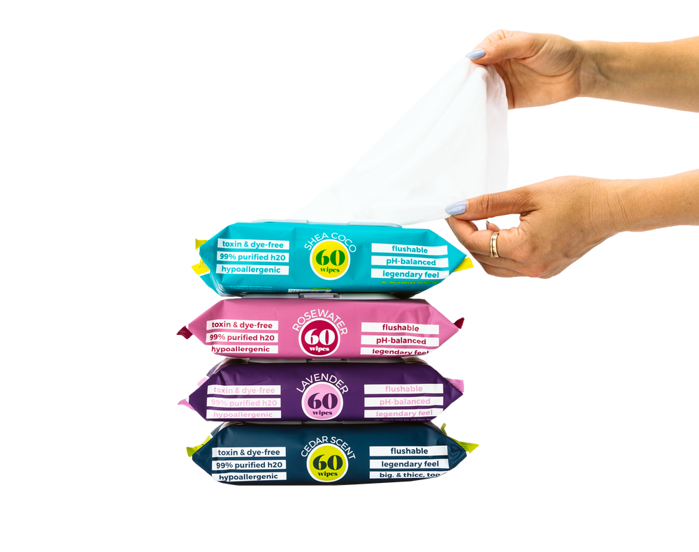 60ct Flushable Wipes - Variety Pack